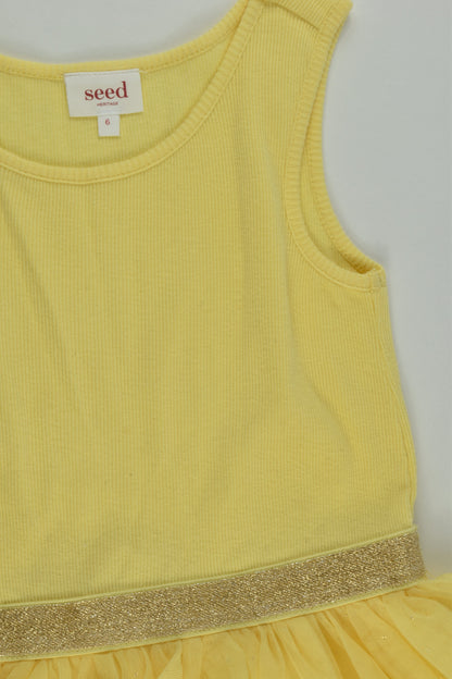 Seed Heritage Size 6 Ribbed Lined Tulle Dress