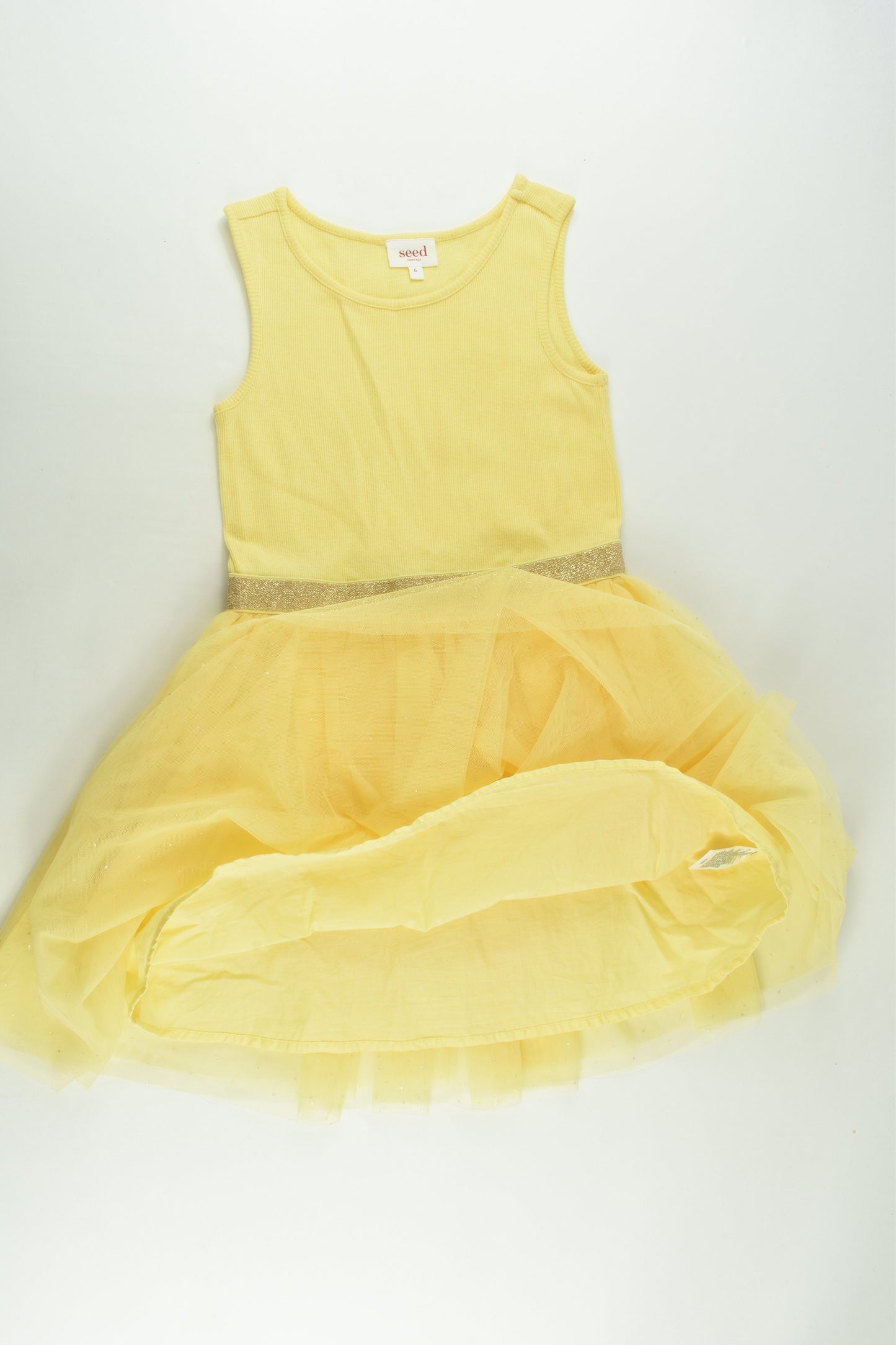 Seed Heritage Size 6 Ribbed Lined Tulle Dress