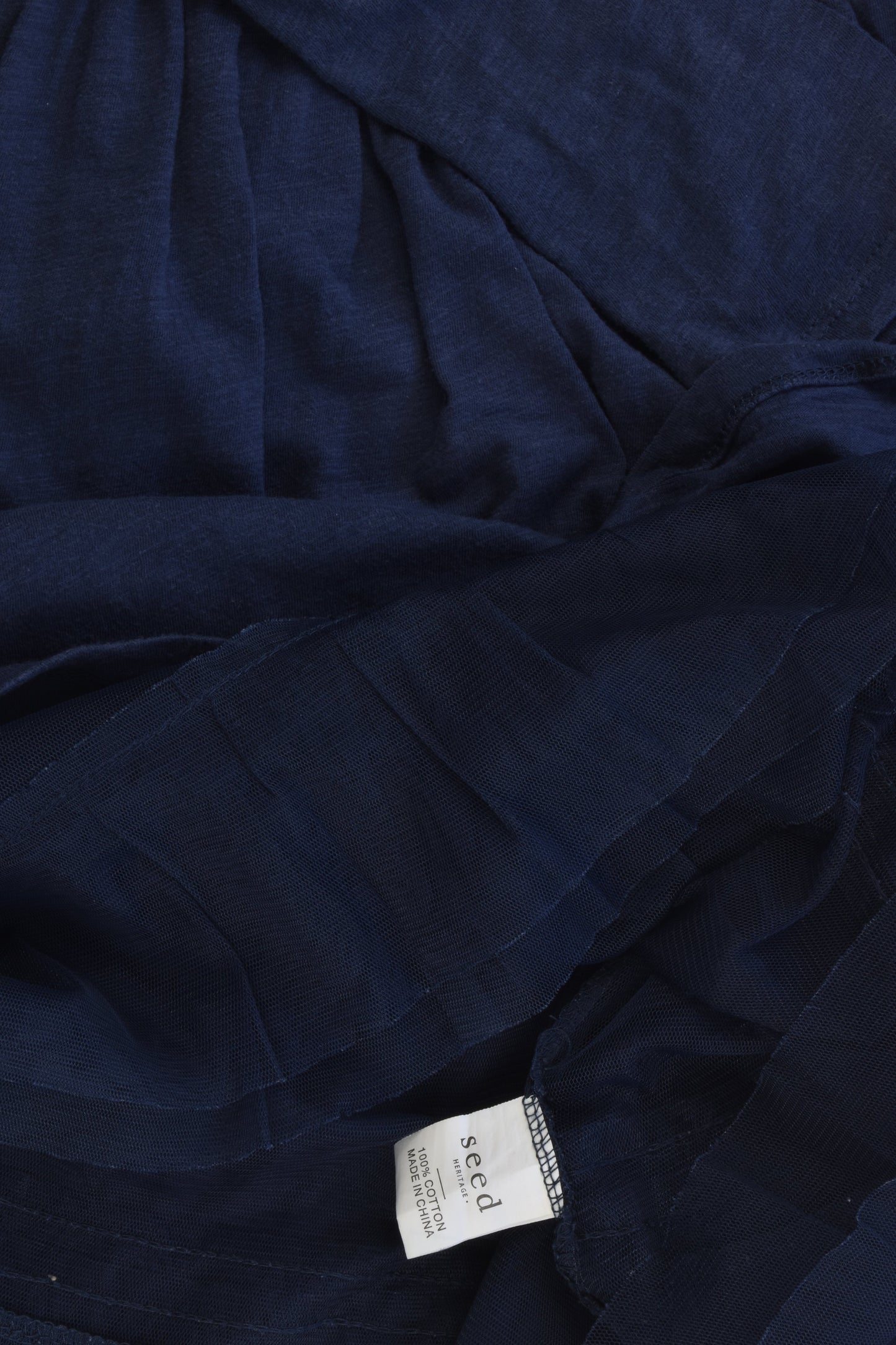 Seed Heritage Size 7-8 Tulle Navy Dress