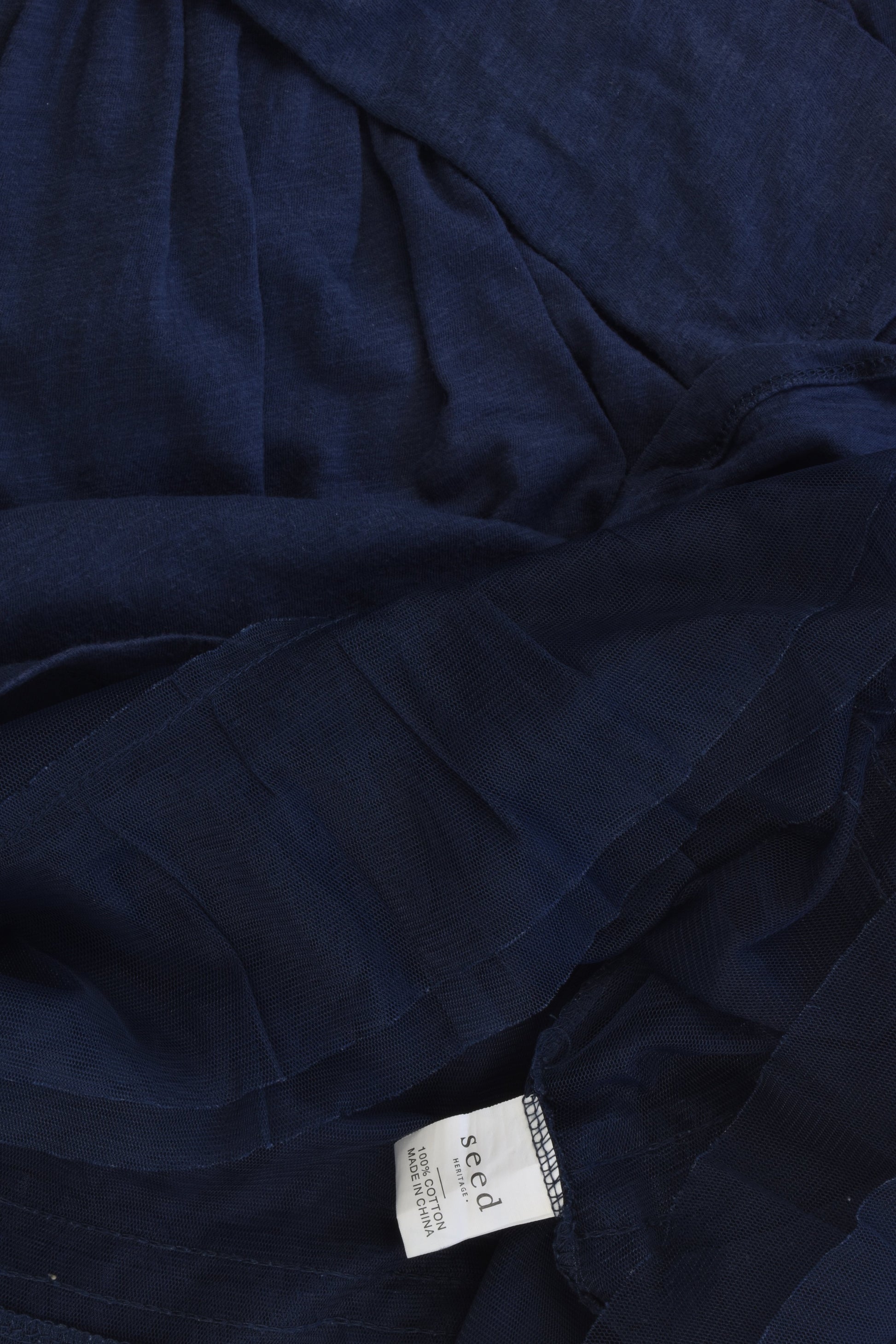 Seed Heritage Size 7-8 Tulle Navy Dress
