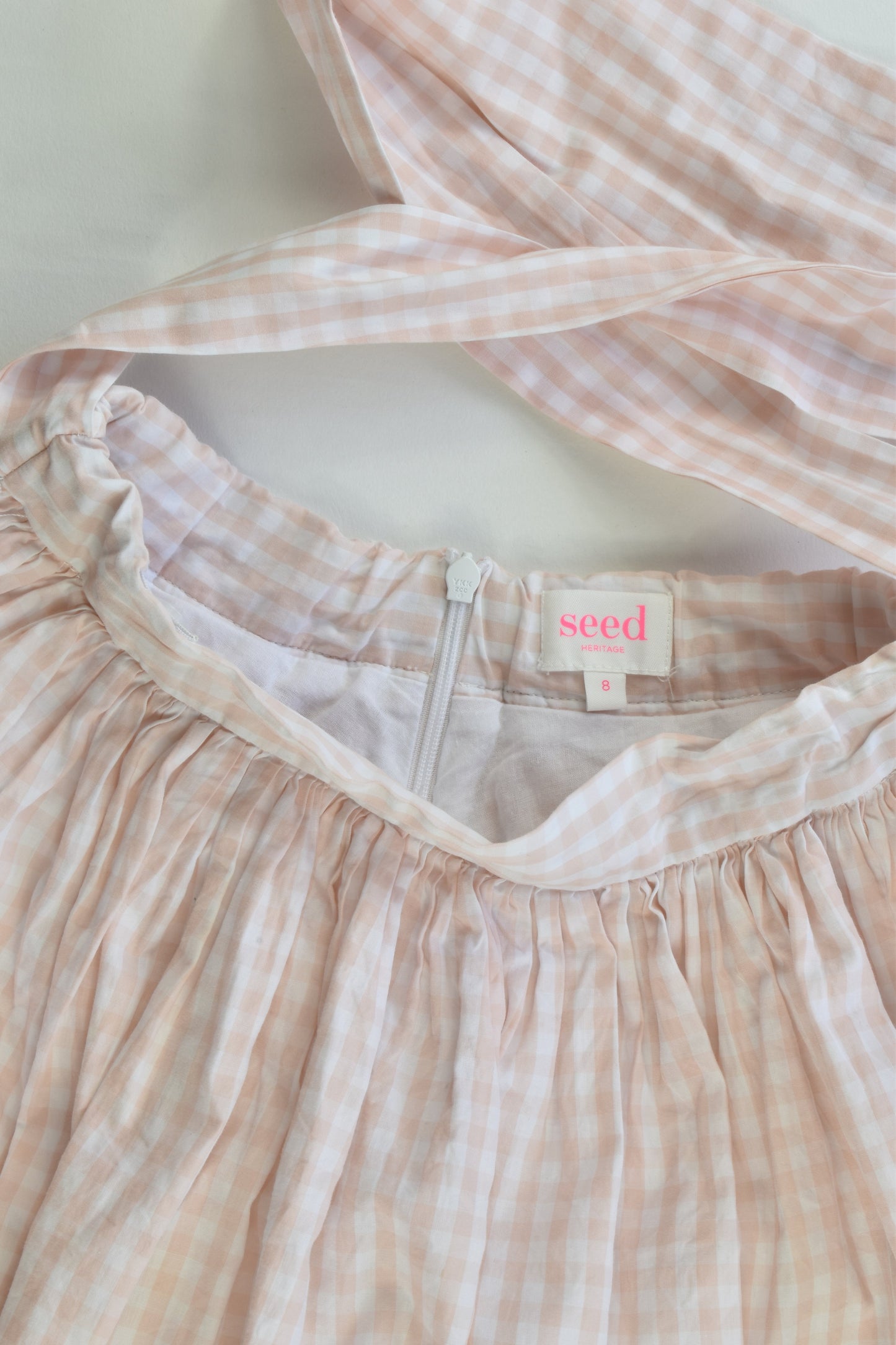 Seed Heritage Size 8 Lined Checked Skirt