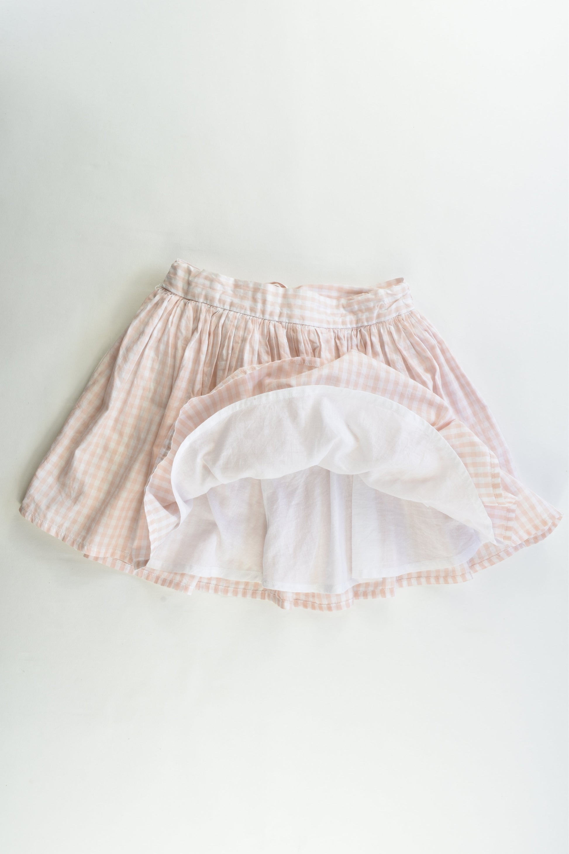 Seed Heritage Size 8 Lined Checked Skirt