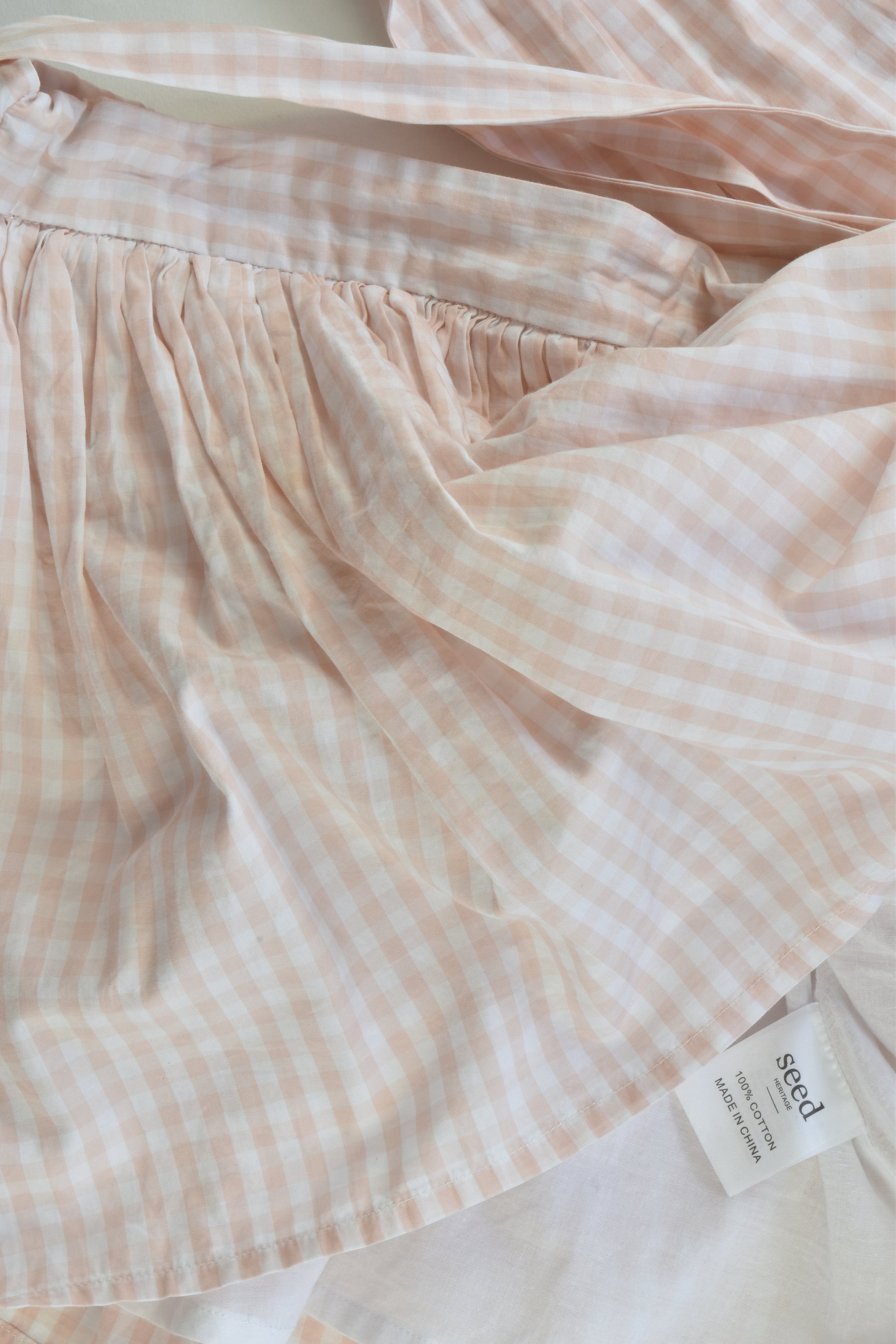 Seed Heritage Size 8 Lined Checked Skirt