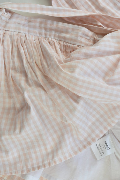 Seed Heritage Size 8 Lined Checked Skirt