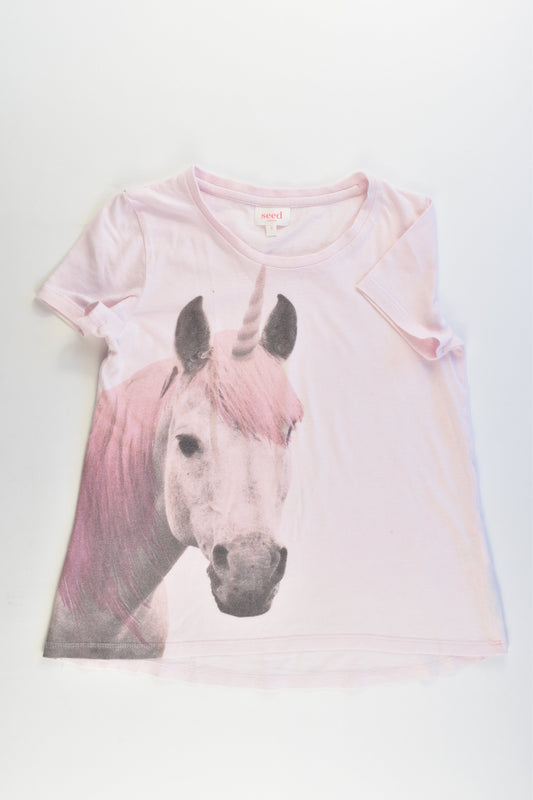 Seed Heritage Size 8 Unicorn Long T-shirt