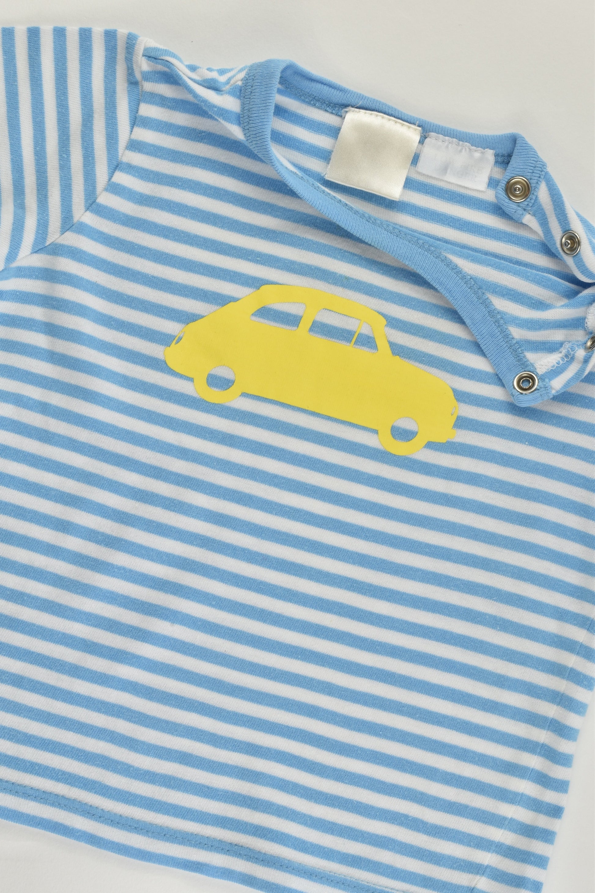 Seed Size 00 (3-6 months) Striped Car T-shirt