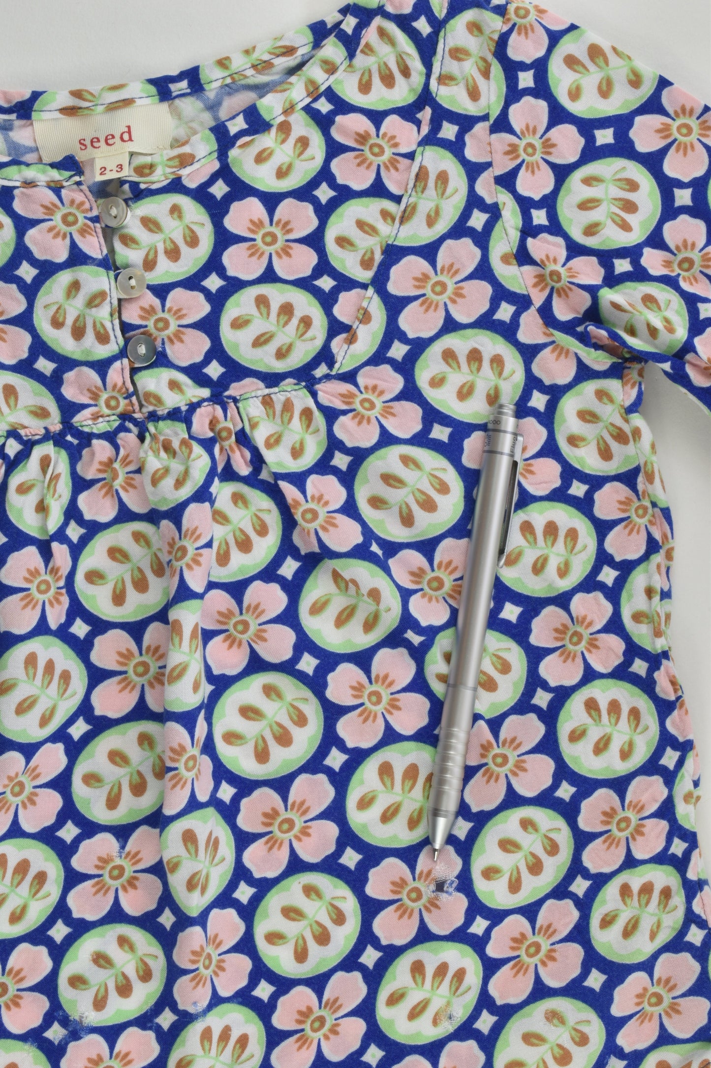 Seed Size 2-3 Flowers and Leaves Blouse