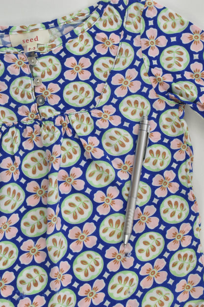 Seed Size 2-3 Flowers and Leaves Blouse