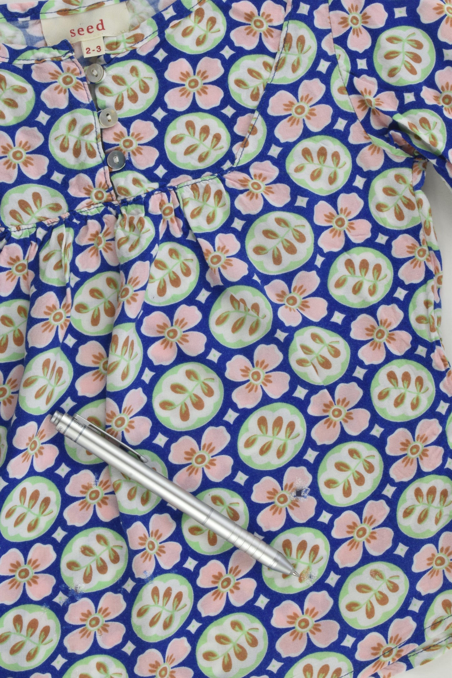 Seed Size 2-3 Flowers and Leaves Blouse
