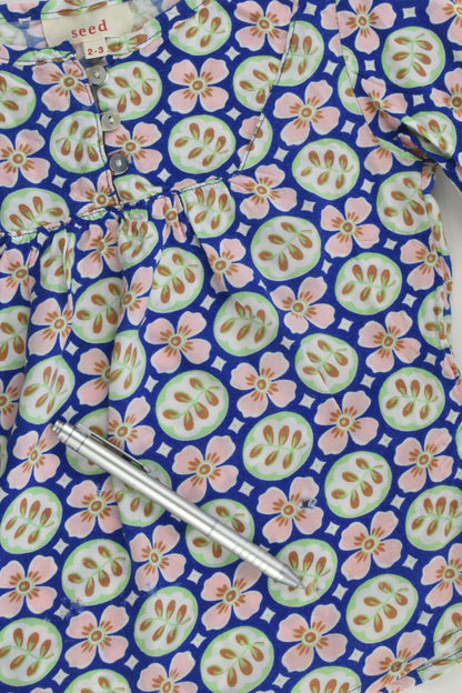 Seed Size 2-3 Flowers and Leaves Blouse