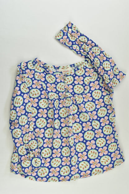 Seed Size 2-3 Flowers and Leaves Blouse