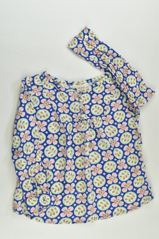 Seed Size 2-3 Flowers and Leaves Blouse