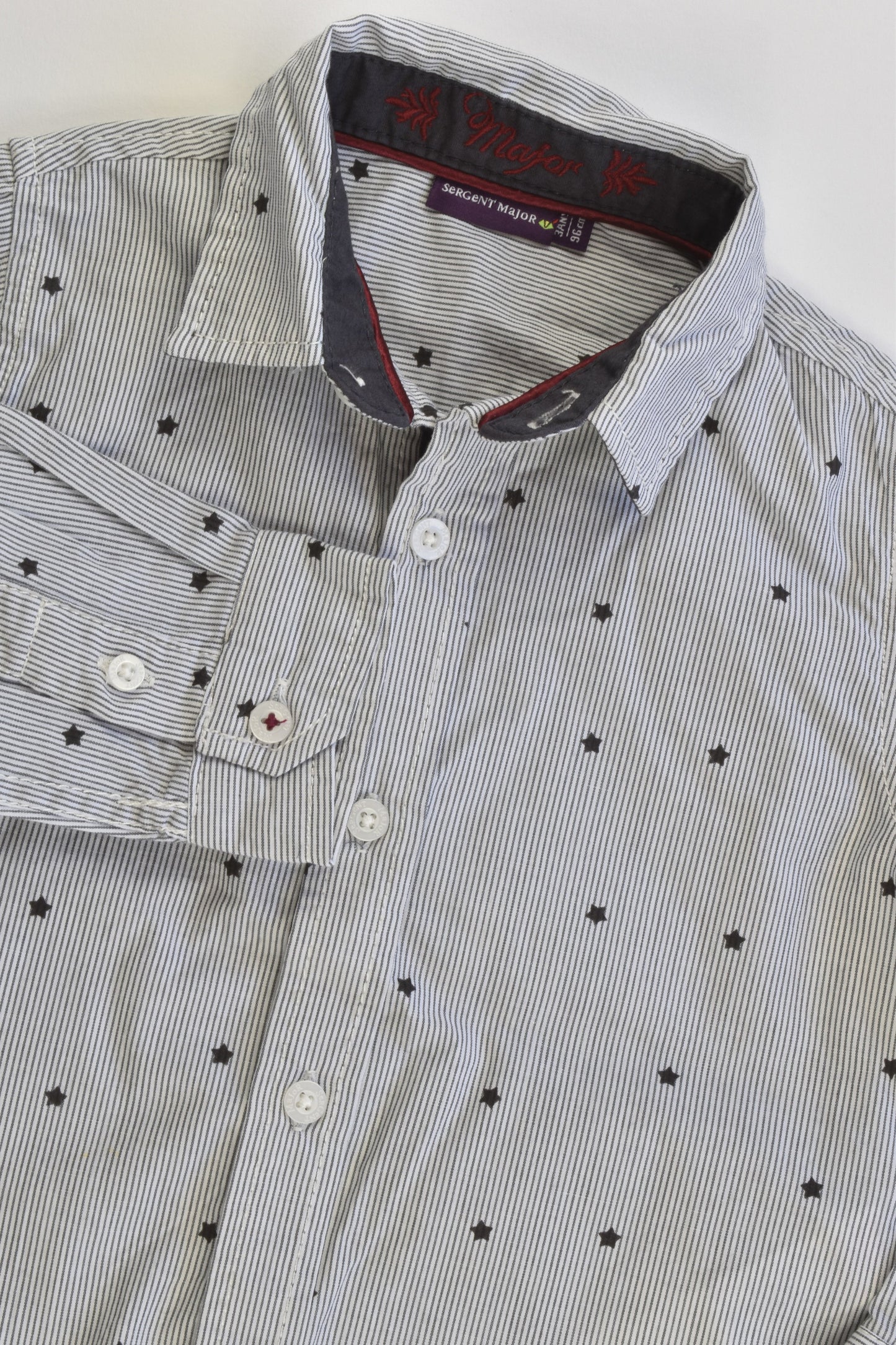 Sergent Major (France) Size 2-3 (3 years, 96 cm) Collared Stars Shirt