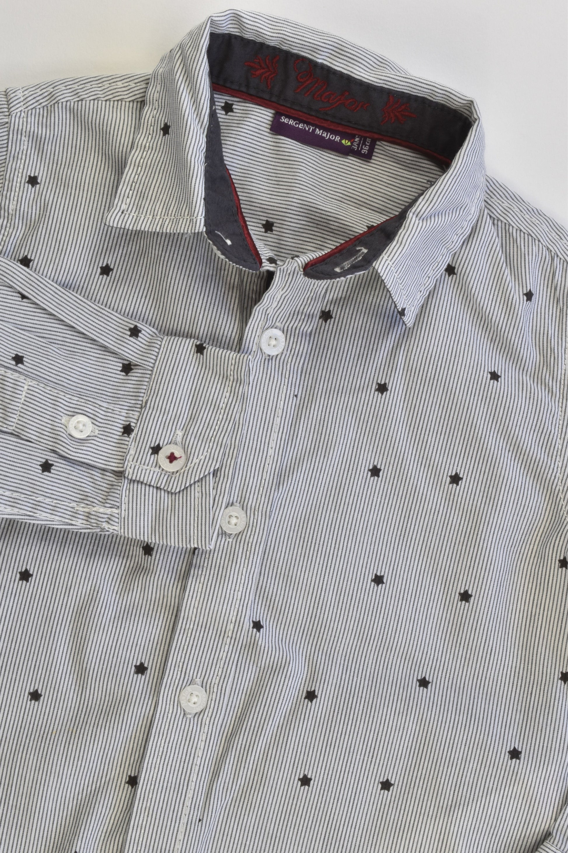 Sergent Major (France) Size 2-3 (3 years, 96 cm) Collared Stars Shirt