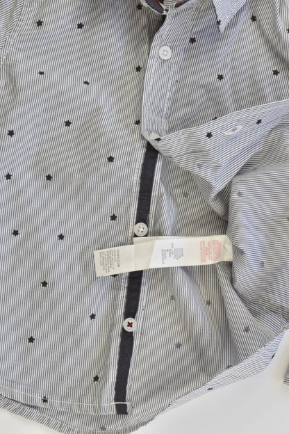 Sergent Major (France) Size 2-3 (3 years, 96 cm) Collared Stars Shirt