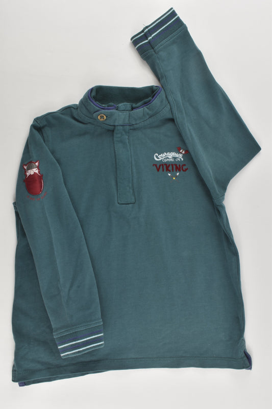 Sergent Major (France) Size 4-5 'Courageux Comme Un Viking' Top