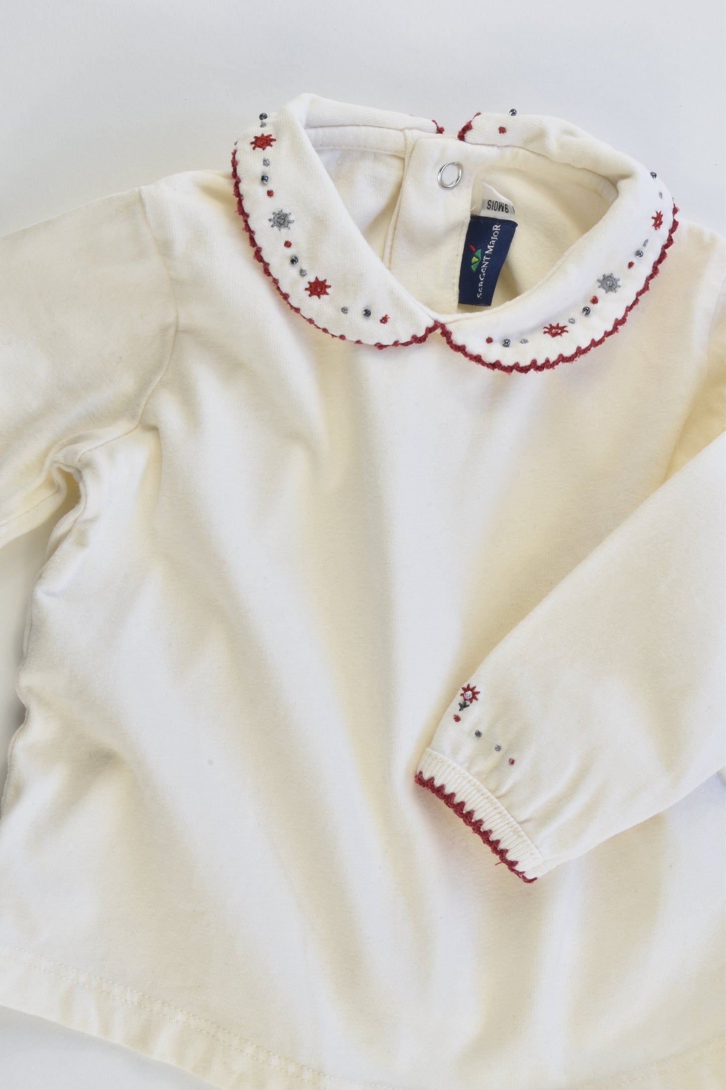 Sergent Major Size 00-0 (9 months) Collared Top