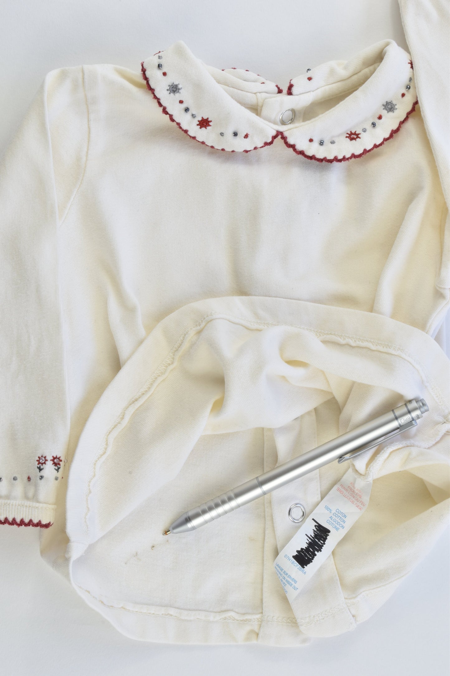 Sergent Major Size 00-0 (9 months) Collared Top