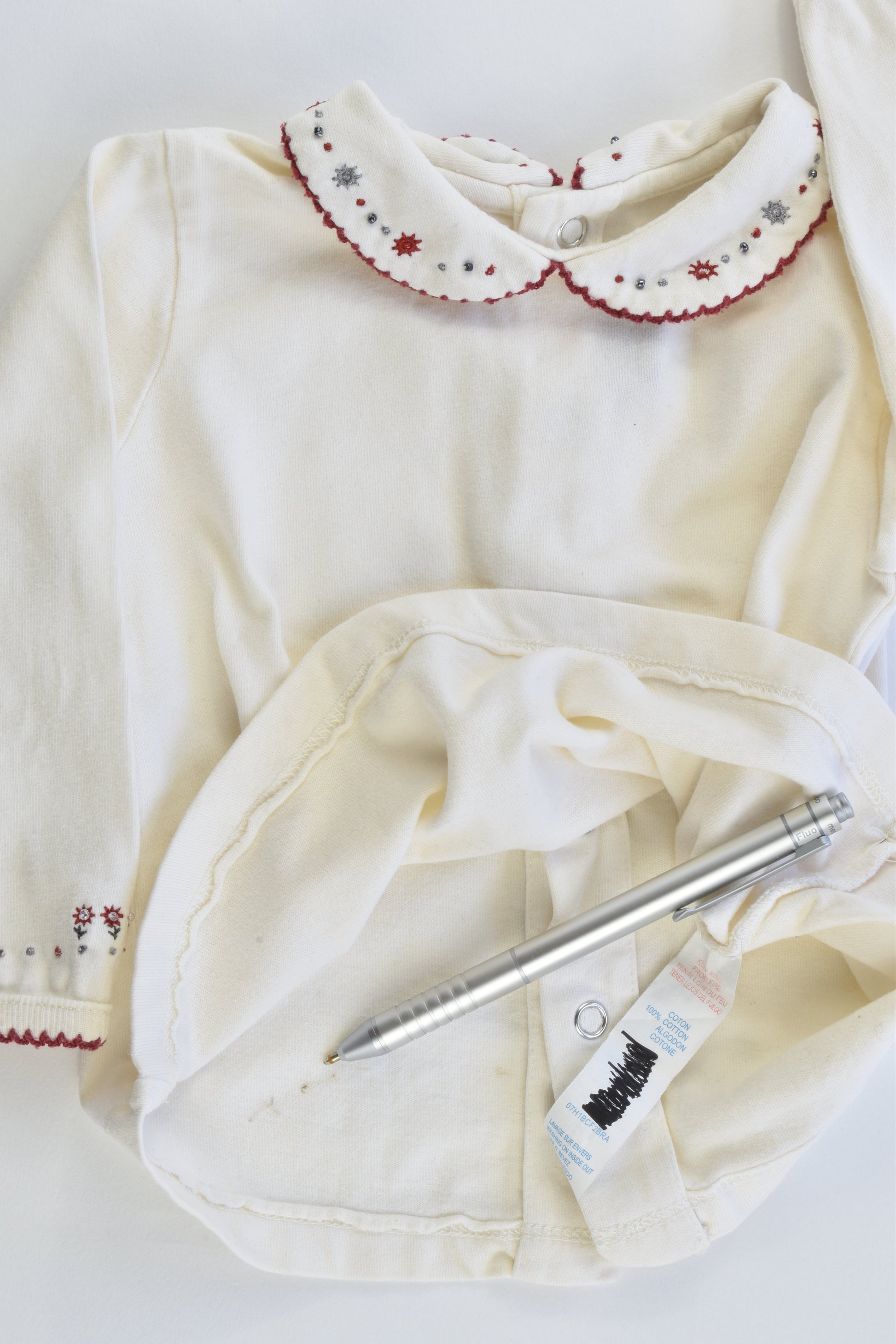 Sergent Major Size 00-0 (9 months) Collared Top
