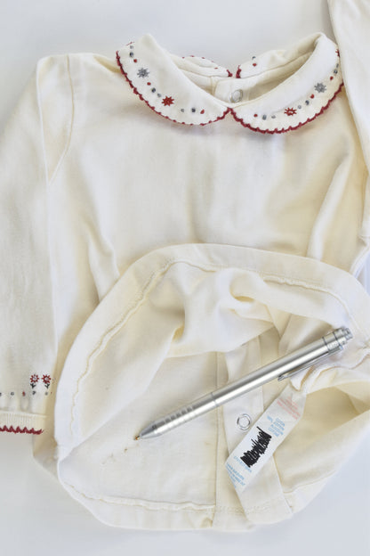 Sergent Major Size 00-0 (9 months) Collared Top