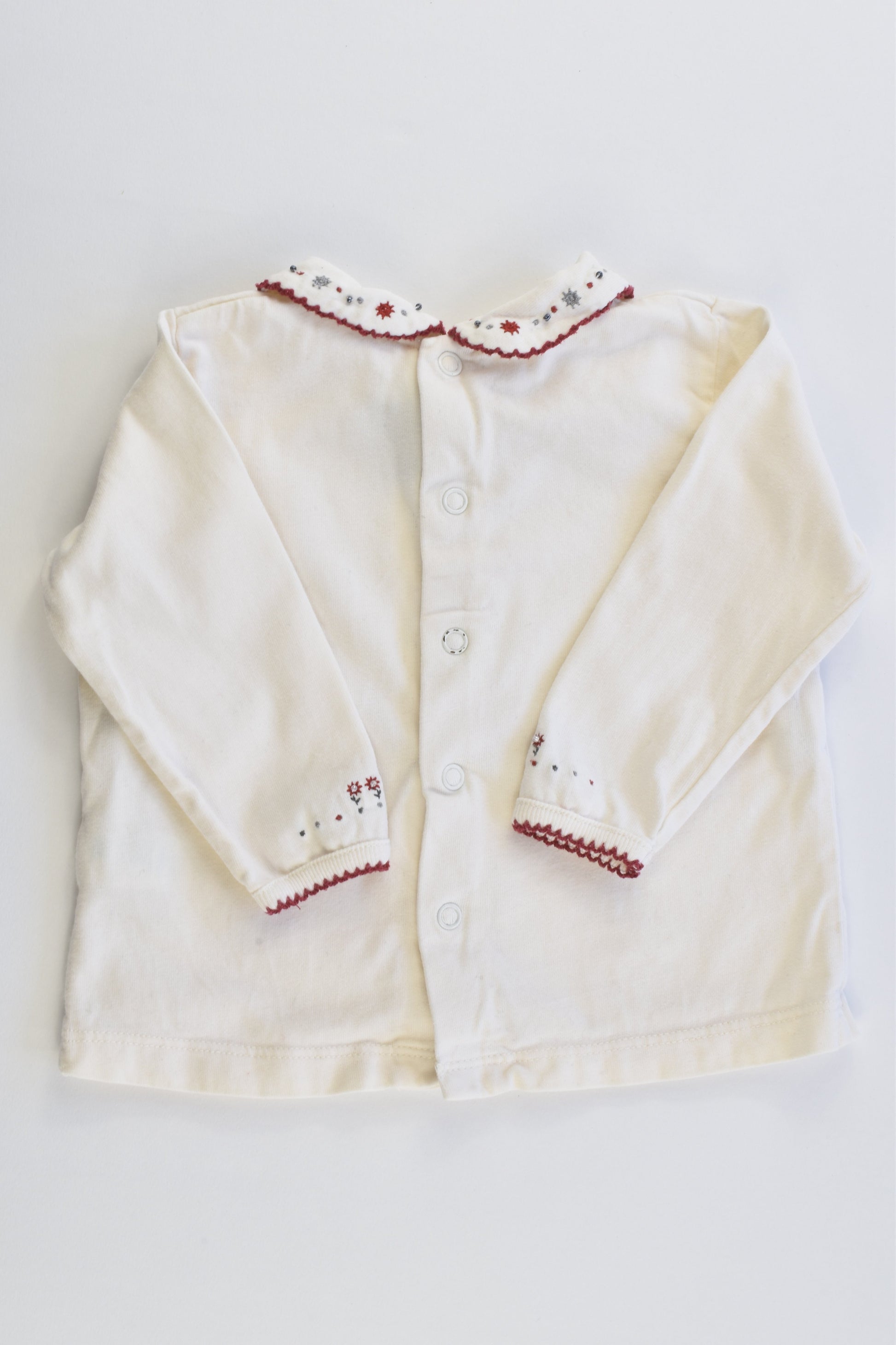 Sergent Major Size 00-0 (9 months) Collared Top