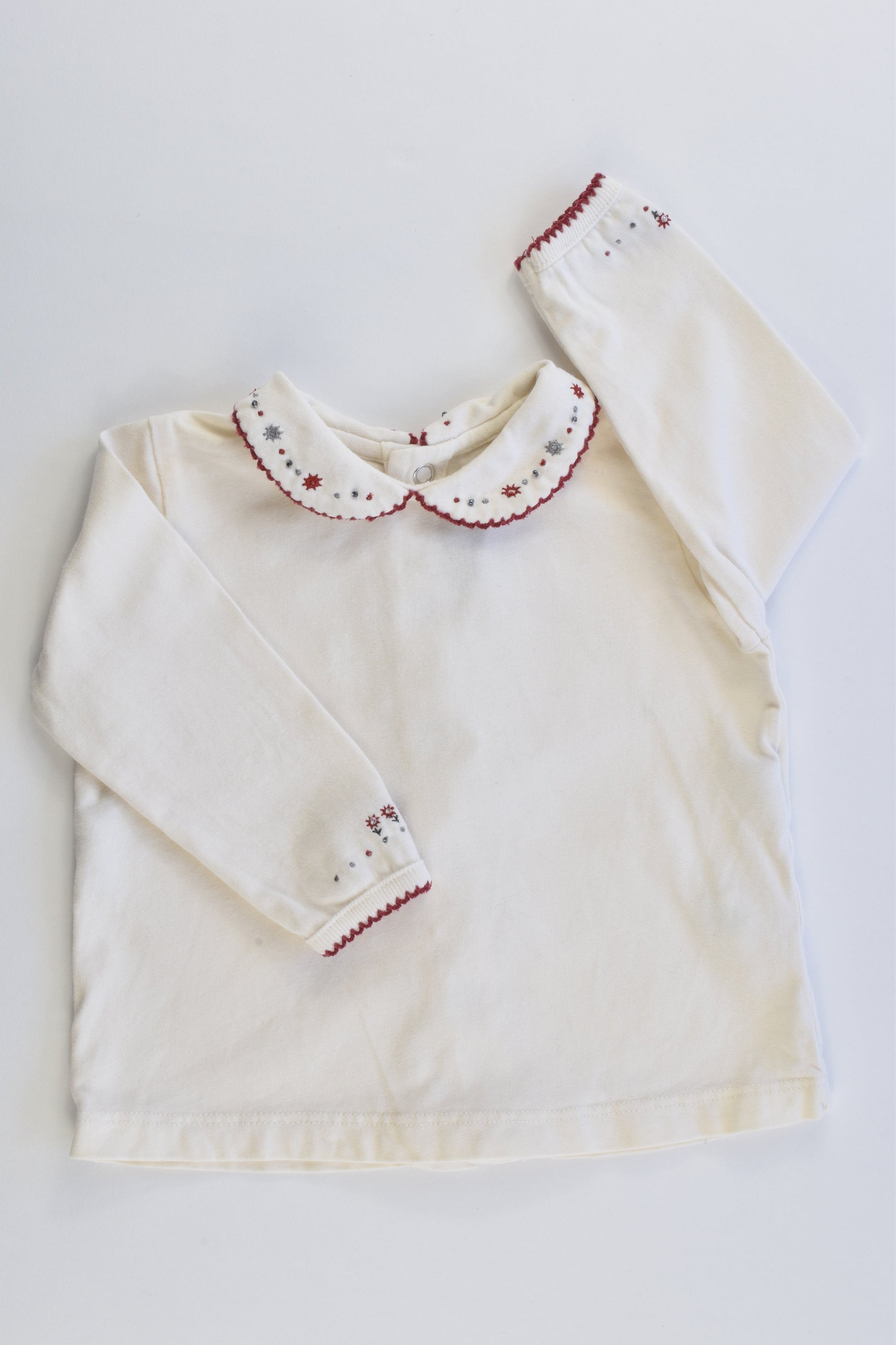 Sergent Major Size 00-0 (9 months) Collared Top
