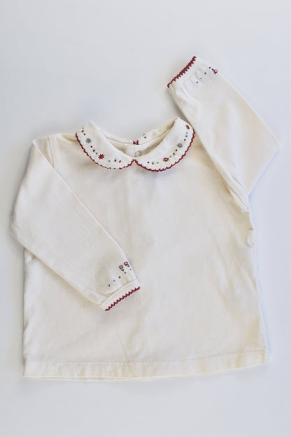 Sergent Major Size 00-0 (9 months) Collared Top