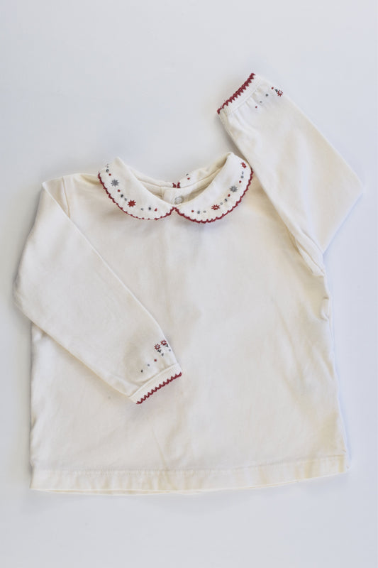 Sergent Major Size 00-0 (9 months) Collared Top