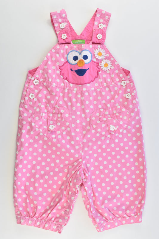 Sesame Street Size 1 (12-18 months) Lined Overalls