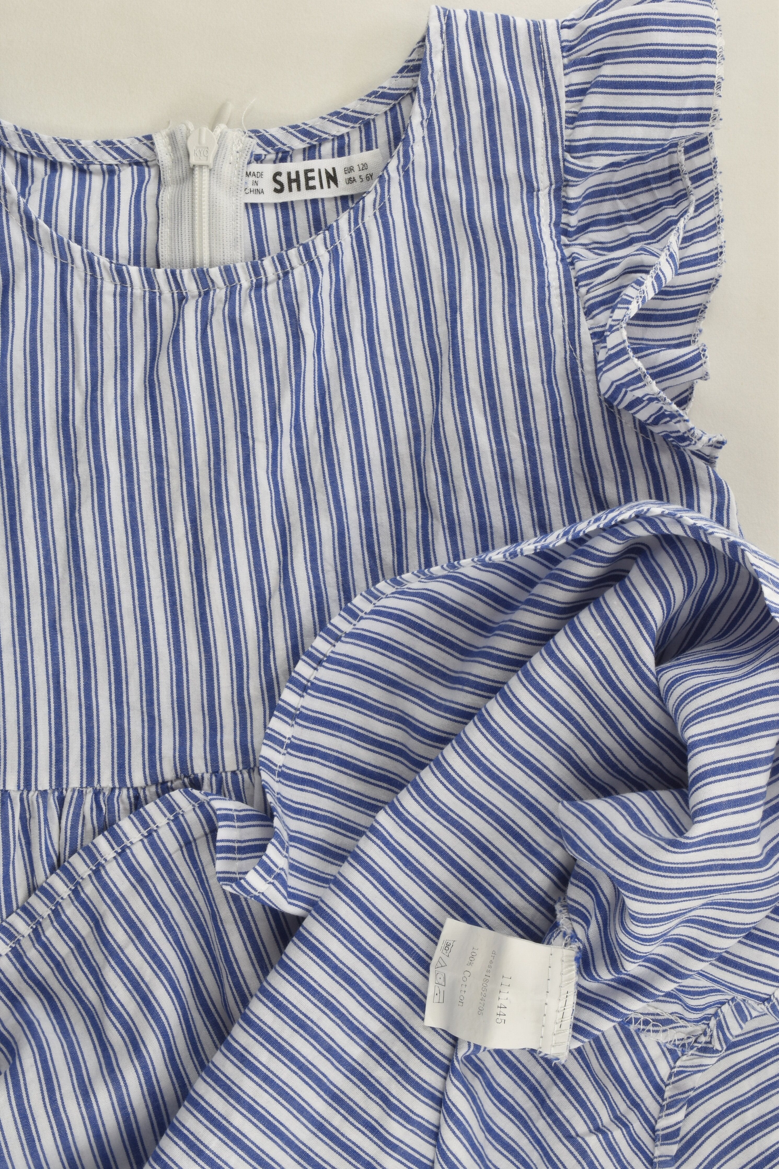 Shein blue and white striped clearance dress