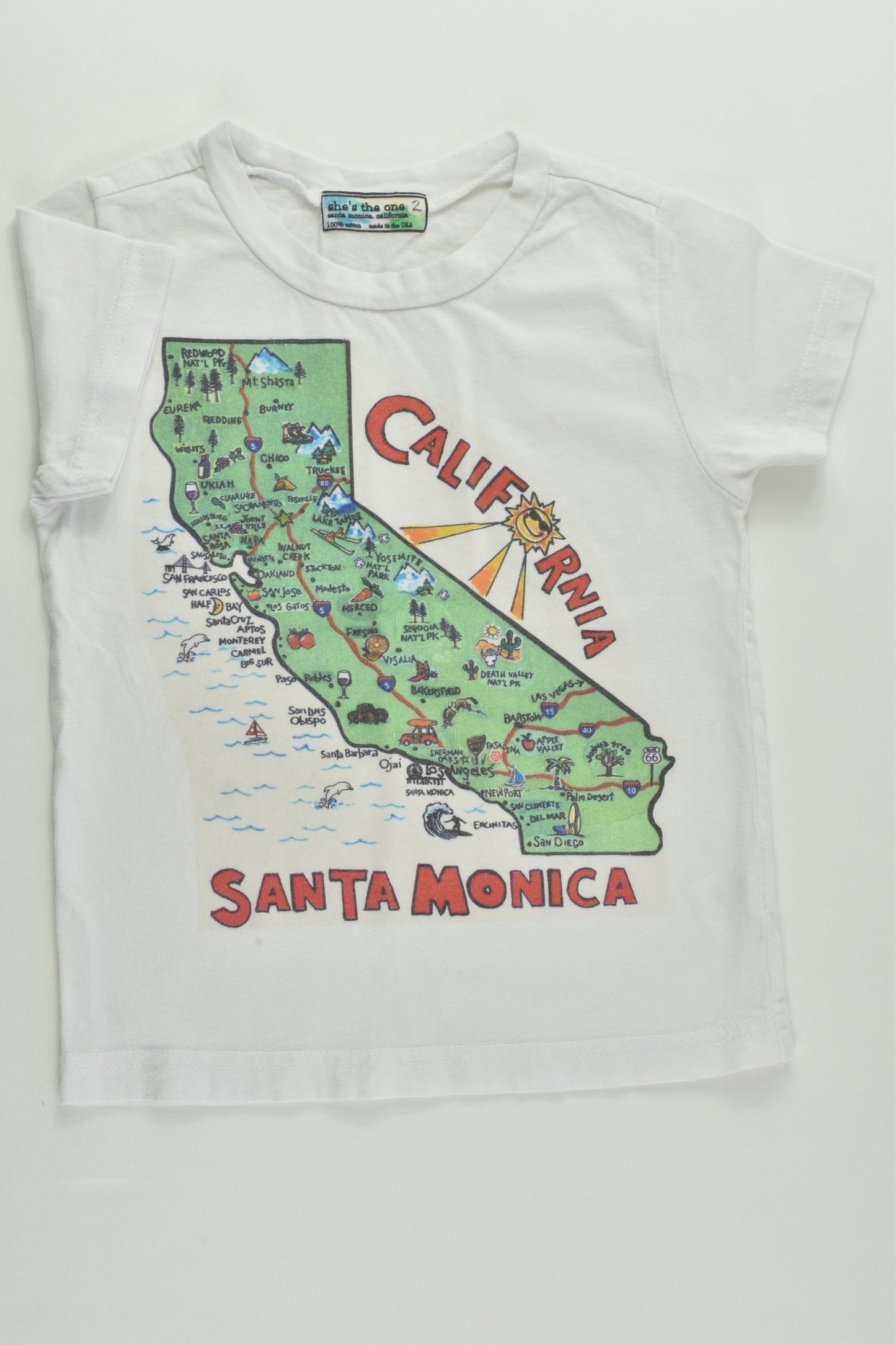 She's The One Size 2 'Santa Monica, California' T-shirt