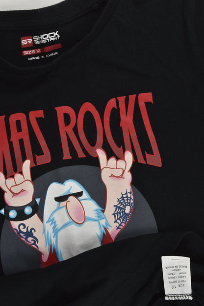 Shock Resistant Size 12 'Christmas Rocks' T-shirt