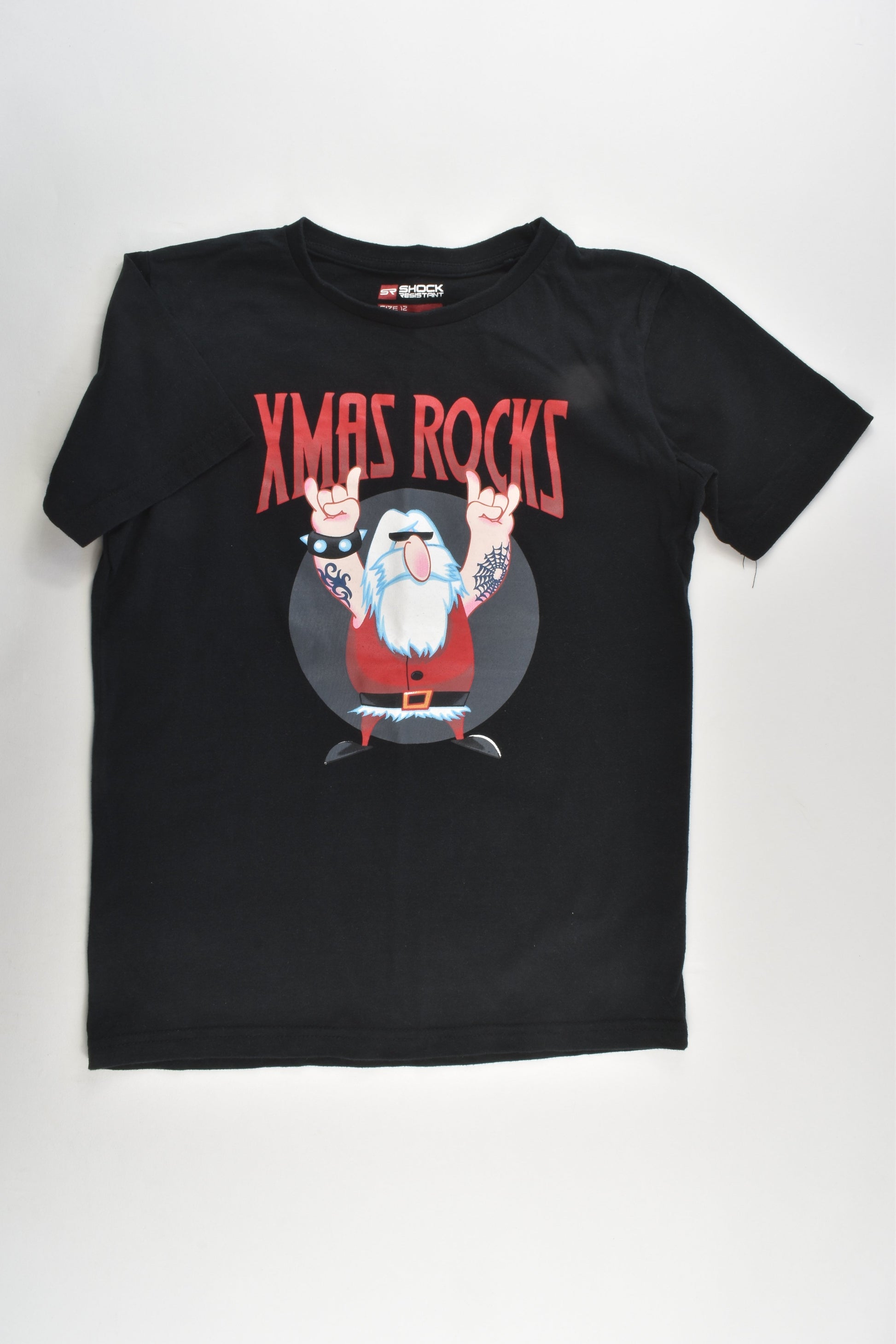 Shock Resistant Size 12 'Christmas Rocks' T-shirt
