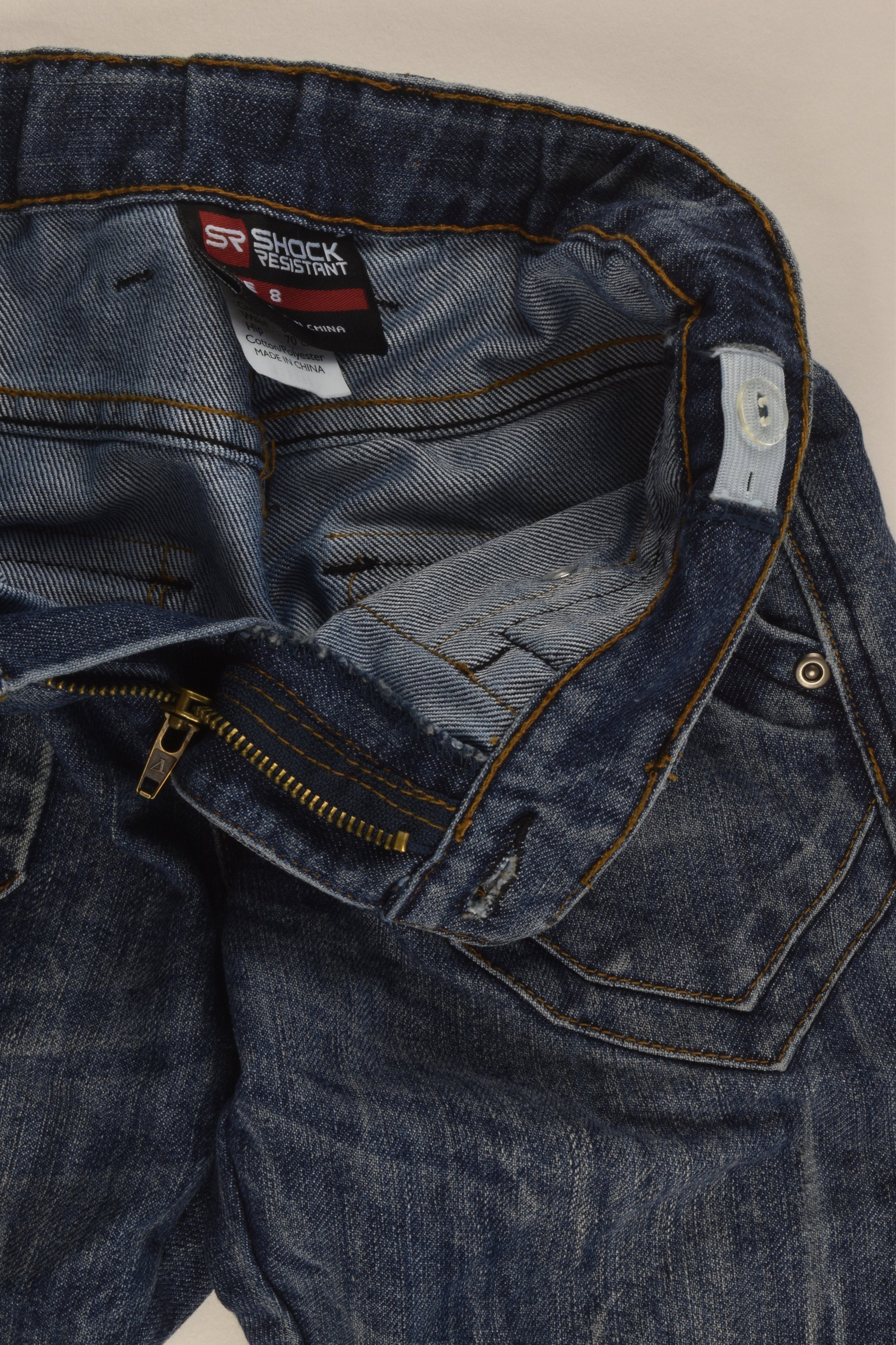 Shock Resistant Size 8 Denim Pants