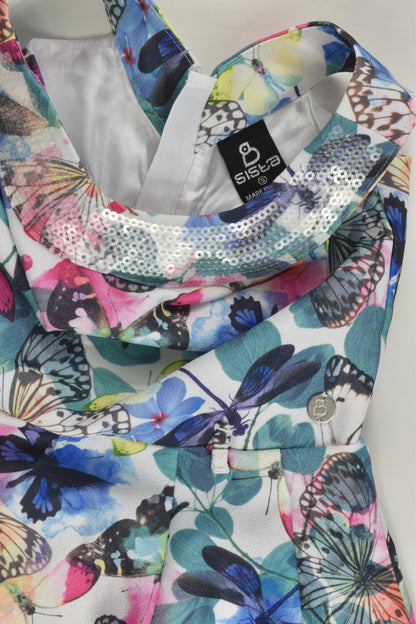 Sista Size 5 Lined Butterflies Dress