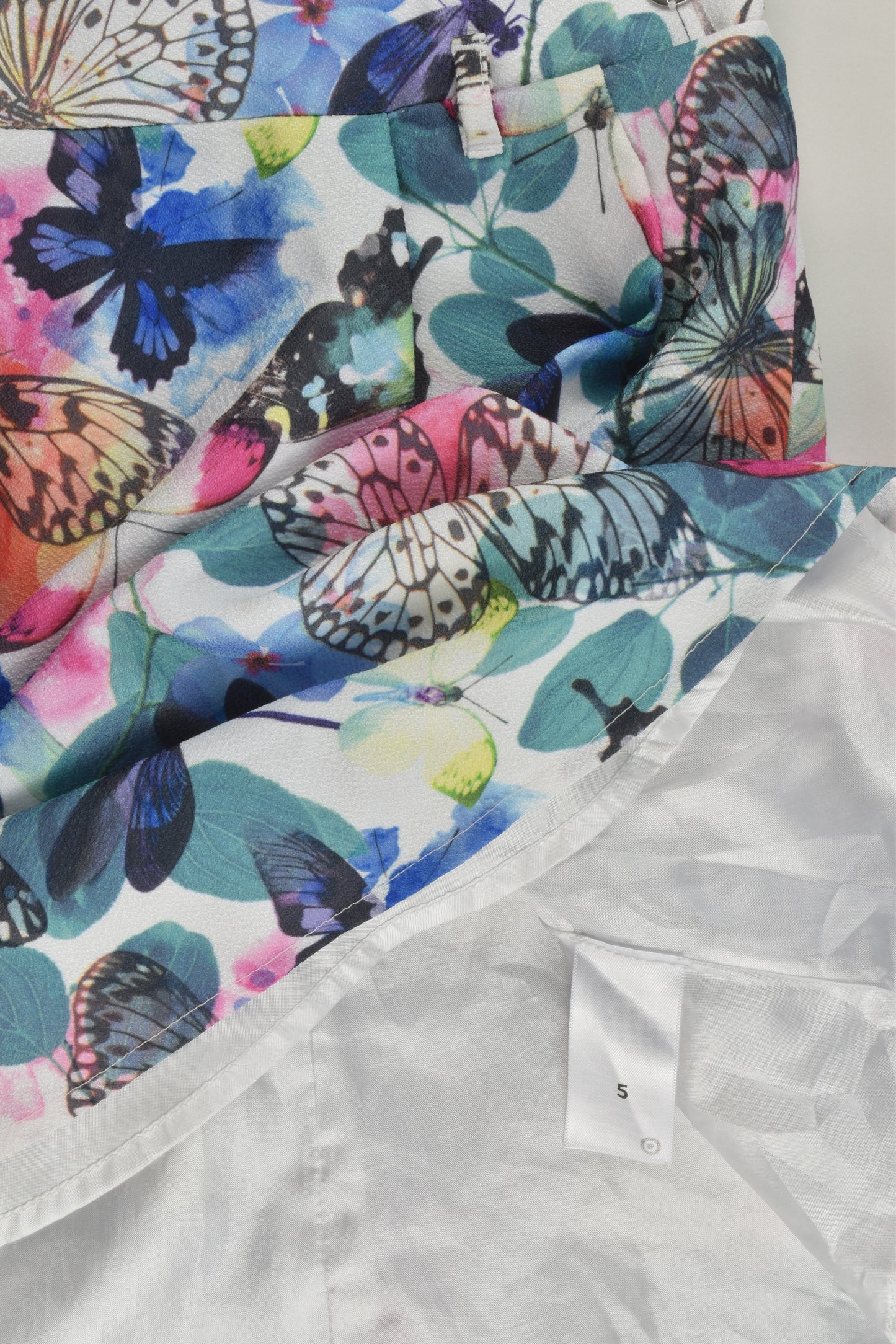 Sista Size 5 Lined Butterflies Dress