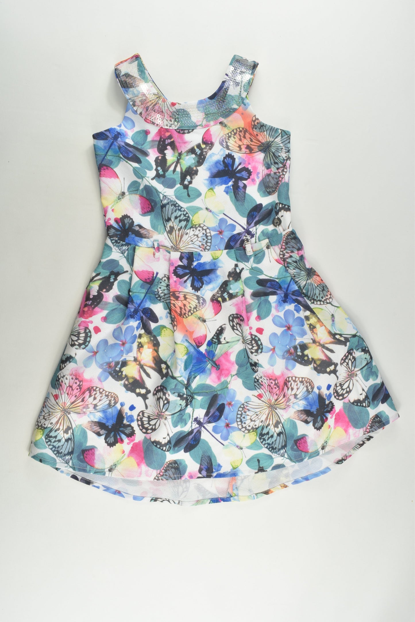 Sista Size 5 Lined Butterflies Dress