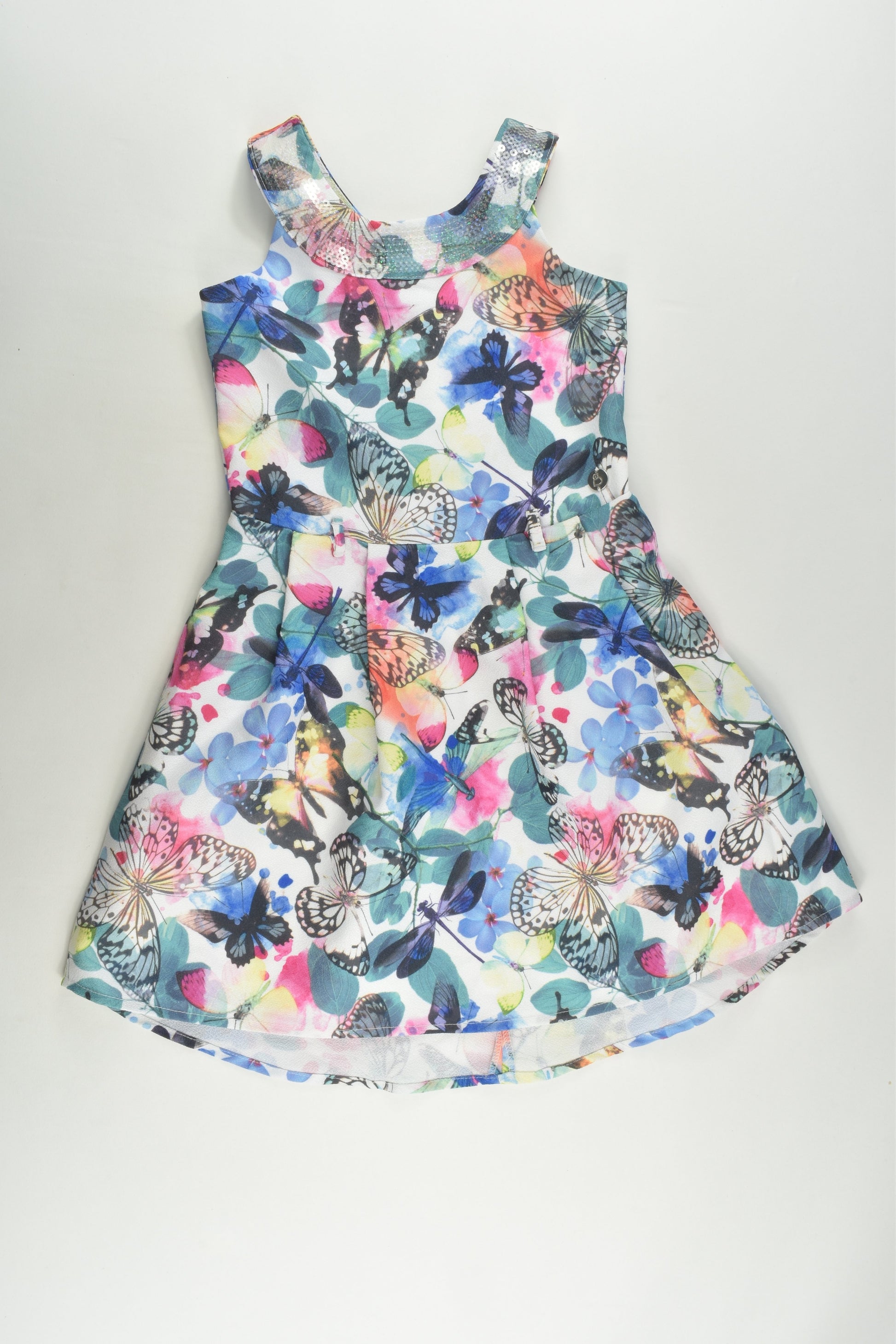 Sista Size 5 Lined Butterflies Dress