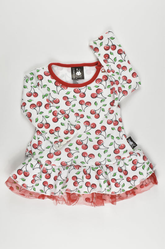 Six Bunnies Size 3-6 months Cherries Dress