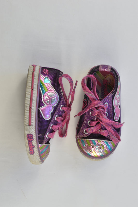 Skechers Size 5 Peace and Love Light-up Shoes