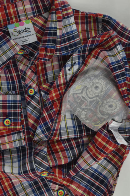 Skootz Size 4 Checked 'Make Your Own Tracks!'Shirt