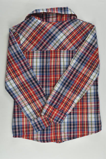 Skootz Size 4 Checked 'Make Your Own Tracks!'Shirt