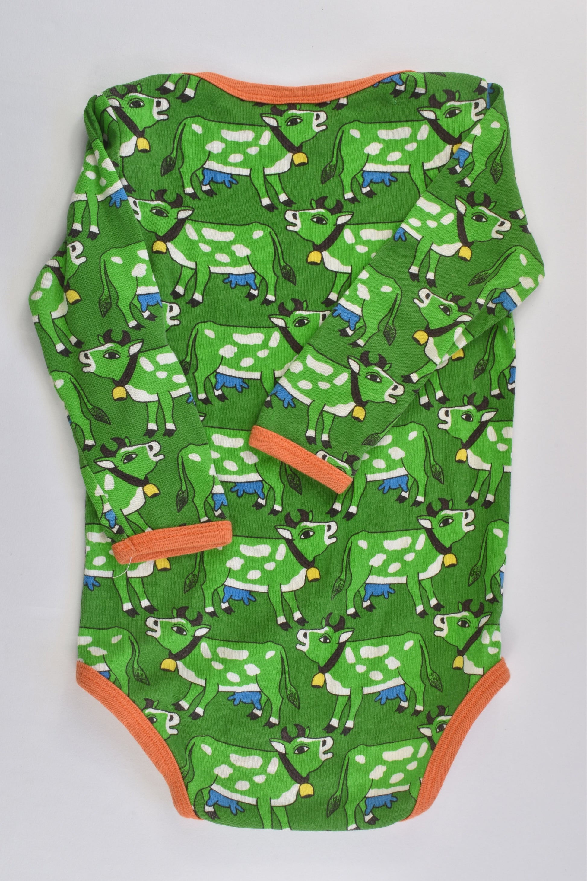 Småfolk Size 0-1 (80 cm) Retro Cows Bodysuit