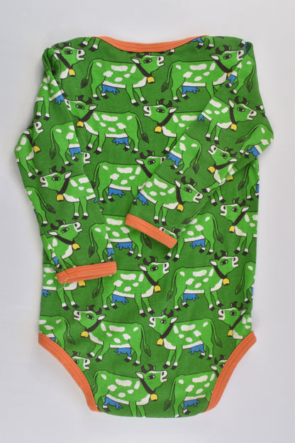 Småfolk Size 0-1 (80 cm) Retro Cows Bodysuit