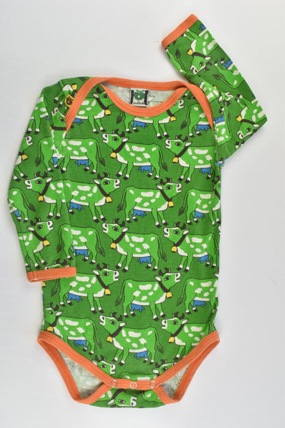 Småfolk Size 0-1 (80 cm) Retro Cows Bodysuit