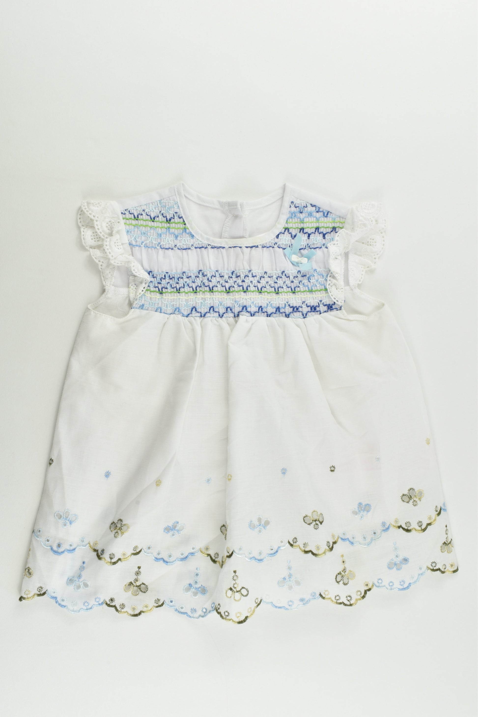 Smile Size approx 0 Lined Smocked Dress
