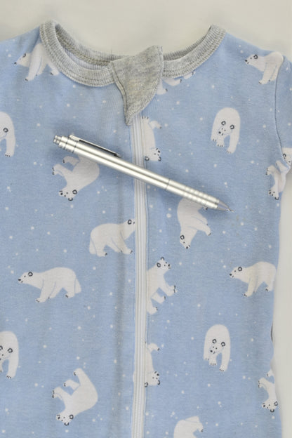 Snugglebum Size 00 (3-6 months) Polar Bear Romper