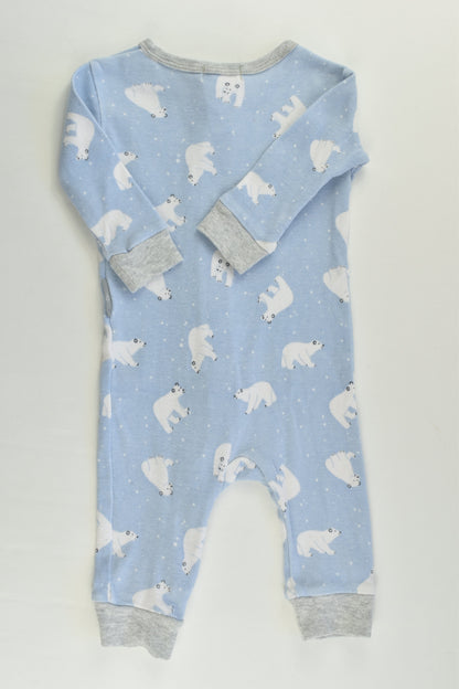Snugglebum Size 00 (3-6 months) Polar Bear Romper