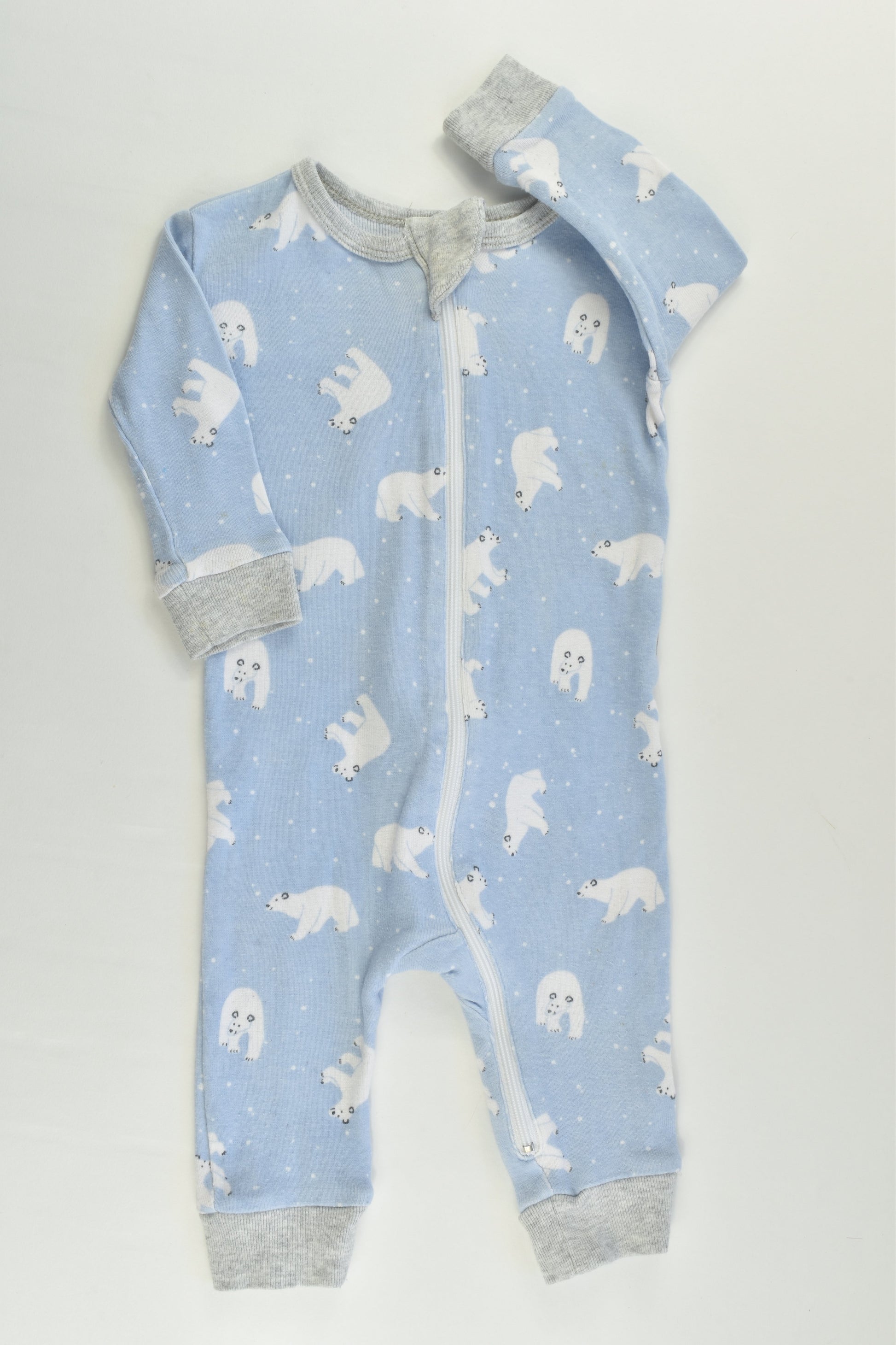 Snugglebum Size 00 (3-6 months) Polar Bear Romper