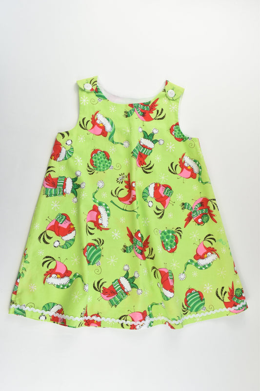 Soojay Designs Size 4 Christmas Birds Dress